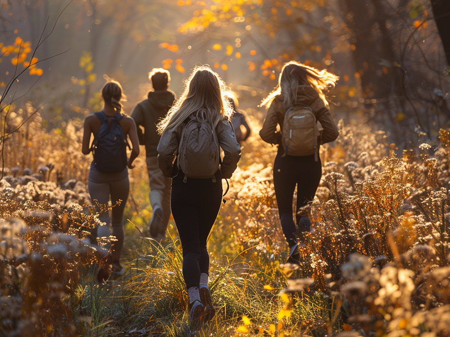 Kleine Wanderung Fuehrung um das Biotop